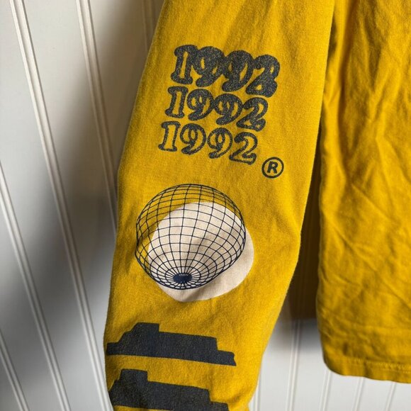 Dutch Bros yellow 1992 A Better World long sleeve tee size large unisex G28 - Picture 2 of 6